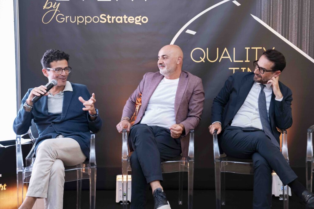 Prof. Salvatore Esposito De Falco, Antonio Vitolo di Gruppo Stratego e Andrea Tarufo del Gruppo Allcore